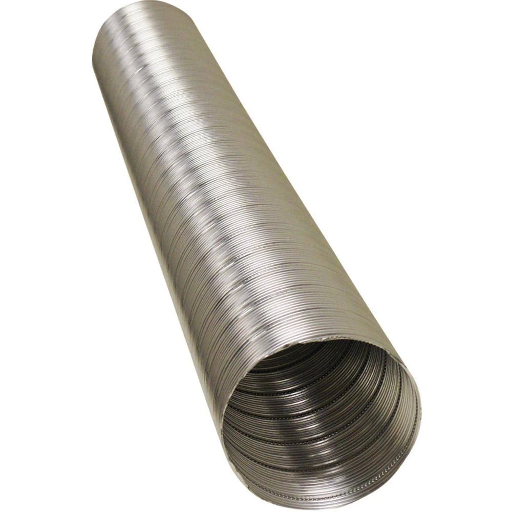 "Aluminum Flex 400" Hi-Temp Flexible Ventilation Duct Hose - 7 In. ID X 5 Ft. 2 "Aluminum Flex 400" Hi-Temp Flexible Ventilation Duct Hose - 7 In. ID X 5 Ft. - Image 2