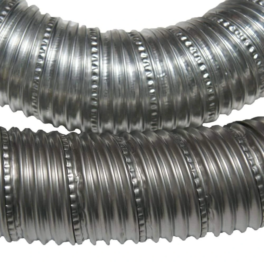 5 In. X 60 In. Non-insulated Flexible SS-Flex 800 Stainless Steel Hose Silver 3 5 In. X 60 In. Non-insulated Flexible SS-Flex 800 Stainless Steel Hose Silver - Image 3