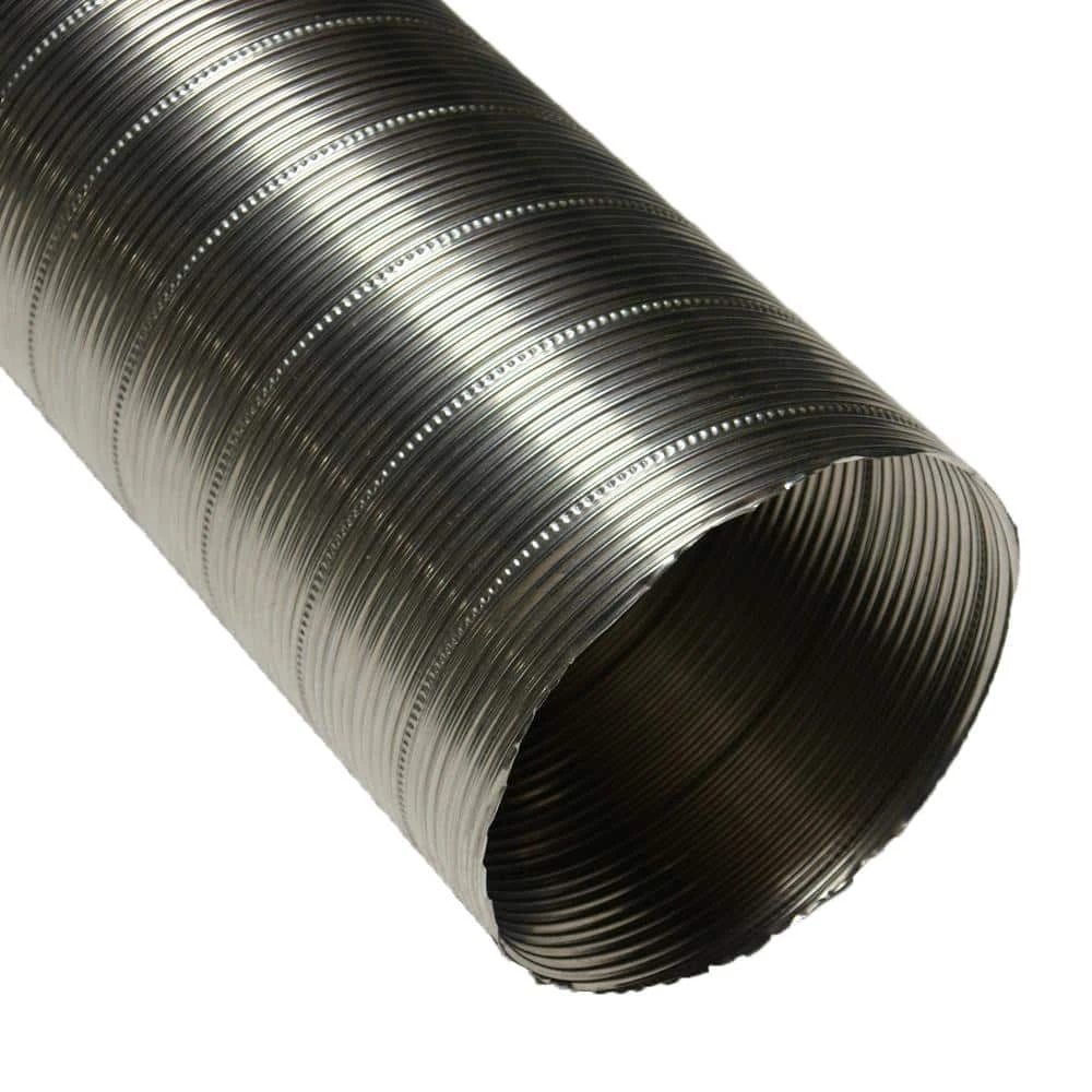 5 In. X 60 In. Non-insulated Flexible SS-Flex 800 Stainless Steel Hose Silver 1 5 In. X 60 In. Non-insulated Flexible SS-Flex 800 Stainless Steel Hose Silver
