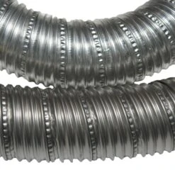9 In. X 60 In. Non-insulated Flexible SS-Flex 800 Stainless Steel Hose Silver -Fire Place Store rubber cal flexible ductwork 01 w146 9 4f 1000