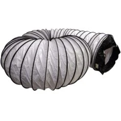 Air Ventilator White 8 In. D X 25 Ft.Coil Flexible Ducting White -Fire Place Store rubber cal flexible ductwork 23 183 08 25 4f 1000