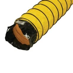12 In. D X 25 Ft. Coil Flexible Ducting Air Ventilator Yellow -Fire Place Store rubber cal flexible ductwork 23 184 12 25 c3 1000
