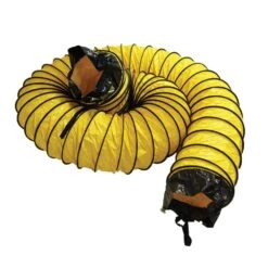 16 In. D X 25 Ft. Coil Flexible Ducting Air Ventilator Yellow -Fire Place Store rubber cal flexible ductwork 23 184 16 25 4f 1000