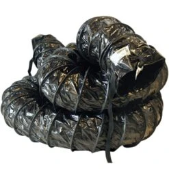 16 In. D X 25 Ft. Coil Flexible Ducting Air Ventilator Black -Fire Place Store rubber cal flexible ductwork 23 188 16 25 1f 1000