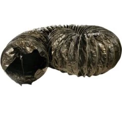 16 In. D X 25 Ft. Coil Flexible Ducting Air Ventilator Black -Fire Place Store rubber cal flexible ductwork 23 188 16 25 4f 1000