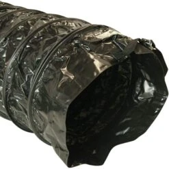 16 In. D X 25 Ft. Coil Flexible Ducting Air Ventilator Black -Fire Place Store rubber cal flexible ductwork 23 188 16 25 c3 1000