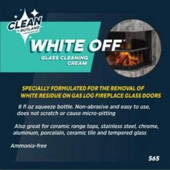 Gas Fireplace Cleanup Kit With Gas Log Soot Remover, White-Off Glass Cleaner, Brick And Stove Cleaner -Fire Place Store rutland chimney cleaners bn02 40 1000