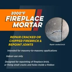 10.3 Fl. Oz. Fireplace Mortar Black Cartridge -Fire Place Store rutland fireplace mortar 63 e1 1000