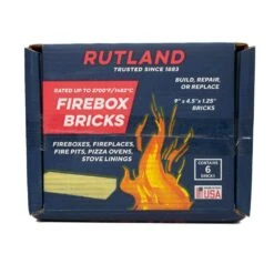 4.5 In. X 9 In. X 1.25 In. Fire Brick (6 Per Box) -Fire Place Store rutland fireplace stove parts 604 4f 1000