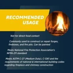 4.5 In. X 9 In. X 1.25 In. Fire Brick (6 Per Box) -Fire Place Store rutland fireplace stove parts 604 a0 1000