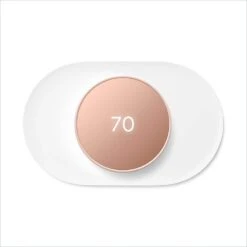 Google Nest Thermostat - Smart Programmable Wi-Fi Thermostat Sand And Nest Thermostat Trim Kit Snow