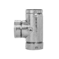Model RV Type B Gas Vent 4in. X 4in. X 4in. Steel Round Gas Vent Tee