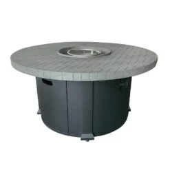 48 In. Round Propane Fire Pit With Protective Cover -Fire Place Store shadow black fire pit kits fp35077 d915 77 1000