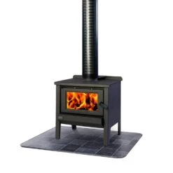 32 In. X 42 In. Type 2 UL1618 Gray Slate Tile Stove Board -Fire Place Store shelter fireplace stove parts t2ul3242gt 1c fa 1000