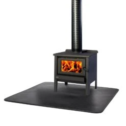 48 In. X 48 In. Shelter Type Black Stove Board -Fire Place Store shelter fireplace stove parts t2ul4848bl 1c 1f 1000