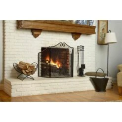 ShelterLogic 1 Ft. D X 1 Ft. H X 2 Ft. W Classic Decorative Steel Firewood Rack With No Assembly Required -Fire Place Store shelterlogic firewood racks 90392 44 1000