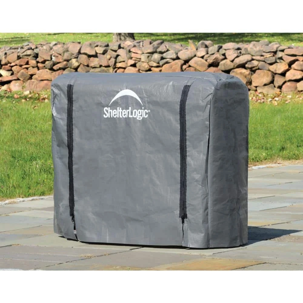 ShelterLogic 4 Ft. W X 3 Ft. H X 1 Ft. D Universal Full-Length Firewood Rack Cover With 2-Zipper Closure And Anti-Fungal Properties 2 ShelterLogic 4 Ft. W X 3 Ft. H X 1 Ft. D Universal Full-Length Firewood Rack Cover With 2-Zipper Closure And Anti-Fungal Properties - Image 2