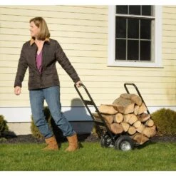 ShelterLogic 2 Ft. D X 3 Ft. H X 2 Ft. W Haul-it Multi-Purpose Steel Firewood Cart With Slim-Fit Design And Easy-Pivot Tires 13 ShelterLogic 2 Ft. D X 3 Ft. H X 2 Ft. W Haul-it Multi-Purpose Steel Firewood Cart With Slim-Fit Design And Easy-Pivot Tires -Fire Place Store shelterlogic firewood racks 90490 31 1000