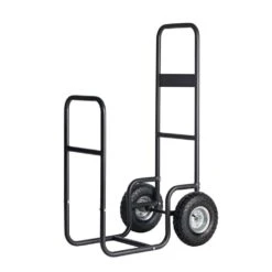 ShelterLogic 2 Ft. D X 3 Ft. H X 2 Ft. W Haul-it Multi-Purpose Steel Firewood Cart With Slim-Fit Design And Easy-Pivot Tires