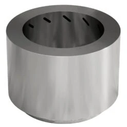 19 In. Portable Wood Burning Firepit With Poker, Low Smoke Camping Bonfire Stove, Stainless Steel, Silver -Fire Place Store siavonce outdoor fireplaces xmj p217256 4f 1000