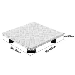 Fire Pit Heat Shield 26 X 26 In. High Temp Carbon Steel Fire Pit Heat Deflector For Grass Lawn Guard Fire Pit Pad,Square -Fire Place Store silver black vevor outdoor fireplaces skhpdzyct2626frxmv0 76 1000