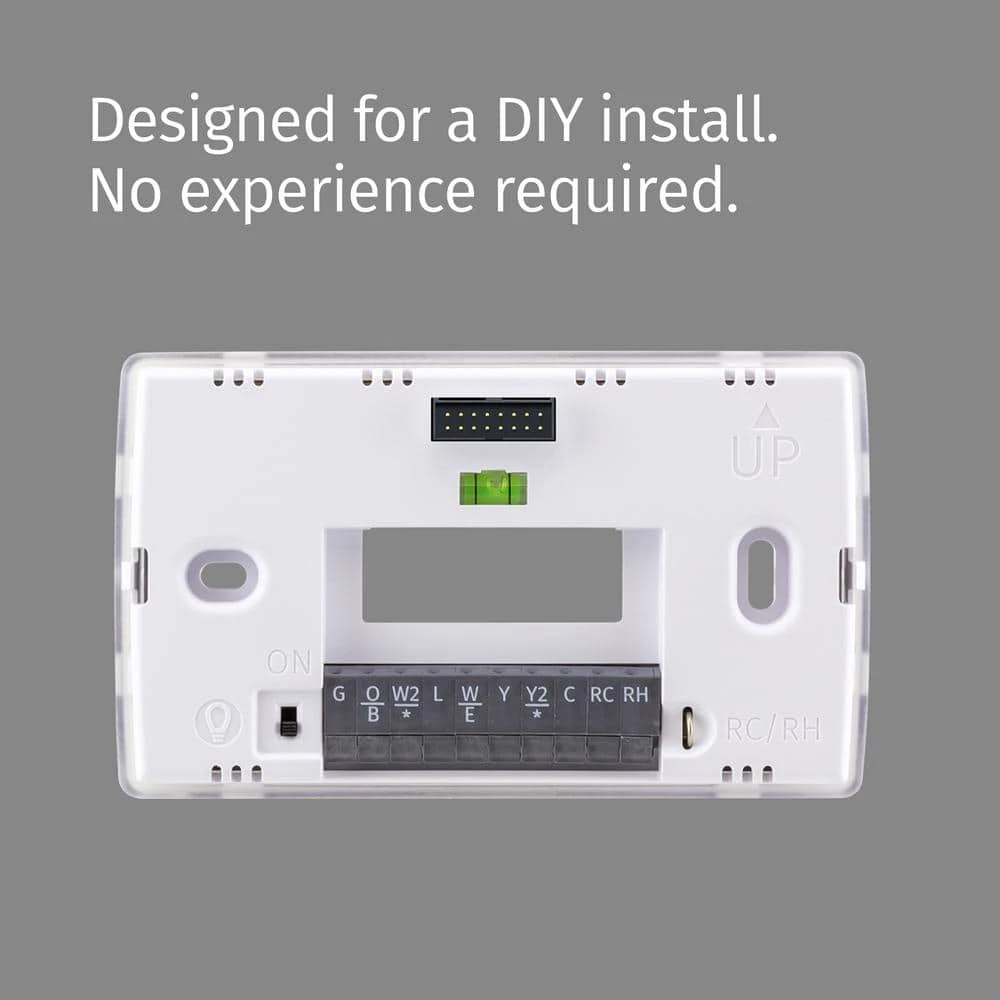 Emerson Sensi Touch 7-day Programmable Wi-Fi Smart Thermostat With Touchscreen Color Display, C-wire Required - Silver 4 Emerson Sensi Touch 7-day Programmable Wi-Fi Smart Thermostat With Touchscreen Color Display, C-wire Required - Silver - Image 4