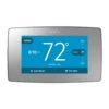 Emerson Sensi Touch 7-day Programmable Wi-Fi Smart Thermostat With Touchscreen Color Display, C-wire Required - Silver
