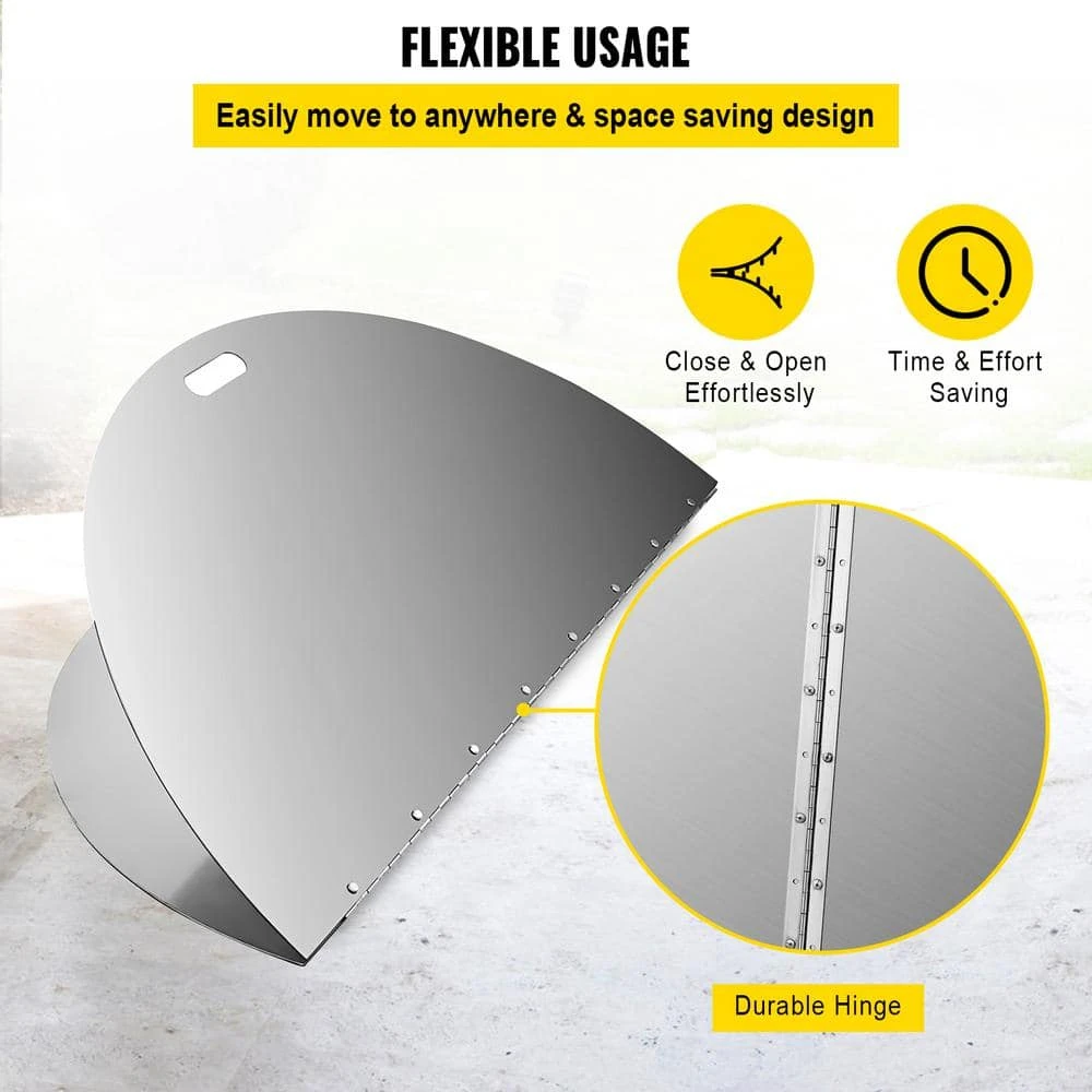 Fire Pit Lid Round 40 In. Foldable Fire Pit Ring Snuff Cover 430 Stainless Steel Fire Pit Spark Screen Cover 5 Fire Pit Lid Round 40 In. Foldable Fire Pit Ring Snuff Cover 430 Stainless Steel Fire Pit Spark Screen Cover - Image 5