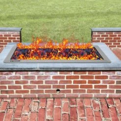 Stainless Steel Linear Trough Fire Pit Pan And Burner 49 X 16 In. Fire Pit Pan 185 K BTU Built-in Fire Pit Burner Pan 15 Stainless Steel Linear Trough Fire Pit Pan And Burner 49 X 16 In. Fire Pit Pan 185 K BTU Built-in Fire Pit Burner Pan -Fire Place Store silver vevor gas fire pits skhp50 5x16 5x201v0 31 1000