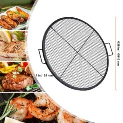 X-Marks Fire Pit Grill Grate, Round Cooking Grate, Heavy Duty Steel Campfire BBQ Grill Grid With Handle And Support 14 X-Marks Fire Pit Grill Grate, Round Cooking Grate, Heavy Duty Steel Campfire BBQ Grill Grid With Handle And Support -Fire Place Store skyshalo fireplace grates yxskkwchsyx36ff2hv0 0809 76 1000
