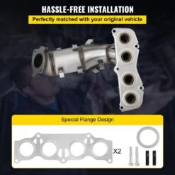 Catalytic Converter, High Flow Cat Stainless Steel Cat Converter, Compatible With 2002,2003,2004,2005,2006 -Fire Place Store skyshalo gas fittings connectors ftjmsychq00000001v0 s0310 fa 1000