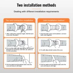 Dryer Vent Hose, 5 In. Insulated Flexible Duct 25 FT. Long With 2 Duct Clamps, Heavy-Duty Three Layer Protection 10 Dryer Vent Hose, 5 In. Insulated Flexible Duct 25 FT. Long With 2 Duct Clamps, Heavy-Duty Three Layer Protection -Fire Place Store skyshalo gas fittings connectors ntjygd25ft5g9rw3ev0 250506 4f 1000