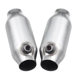 Universal Catalytic Converter, 2.5 In. Inlet/Outlet, 2 Pack High Flow Car Catalytic Converter, Direct Replacement