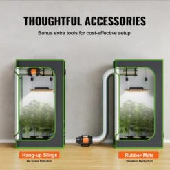 4 In. Inline Duct Fan, 200 CFM, Quiet AC-Motor Ventilation Exhaust Fan For Cooling Booster, Grow Tents, Hydroponics -Fire Place Store skyshalo grow room ventilation xlgdfjychsac41hsyv1 1204 fa 1000