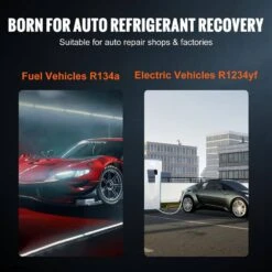 Fully Automatic Refrigerant Recovery Machine For R134A+R1234YF, AC Kit With Scale, Compressor, Tank -Fire Place Store skyshalo hvac tools lmhsjdgnytsdgjkswv1 s0318 4f 1000