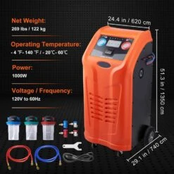 Fully Automatic Refrigerant Recovery Machine For R134A+R1234YF, AC Kit With Scale, Compressor, Tank -Fire Place Store skyshalo hvac tools lmhsjdgnytsdgjkswv1 s0318 76 1000