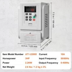 VFD 2. 2KW 10A 3HP Variable Frequency Drive For 3-Phase Motor Speed Control -Fire Place Store skyshalo motor controls bpdsq3hp0000fevfcv7 1128 76 1000