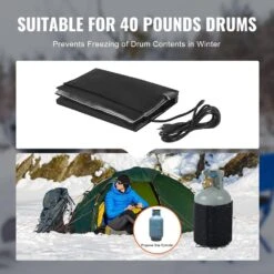 Insulated Band Style Gas Cylinder Warmer, Fits 40 Lbs. Gas Tanks 120 W, Fixed Internal Thermostat Max Temp 90 ℉ -Fire Place Store skyshalo thermostat sensors qpjrt40b120wwsvc4v1 250506 44 1000