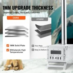 Wood Stove, 80 In. Stainless Steel Camping Tent Stove, Portable Wood Burning Stove With Chimney Pipes 2025 Upgrade 10 Wood Stove, 80 In. Stainless Steel Camping Tent Stove, Portable Wood Burning Stove With Chimney Pipes 2025 Upgrade -Fire Place Store skyshalo wood stoves zpqnlfx80inchmhmcv0 250318 4f 1000