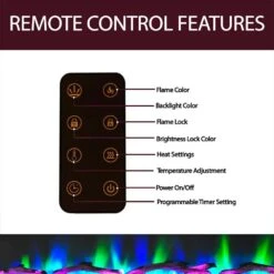 Cambridge Somerset 70 In. Electric Fireplace In Blue With Driftwood Log Display -Fire Place Store slate blue cambridge fireplace tv stands cam6938 2sbl 1f 1000