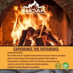 Kiln Dried Premium Oak Firewood 8inch Logs (25-30 Lbs.) USDA Certified -Fire Place Store smoak firewood firewood b00u9o7r30 1f 1000