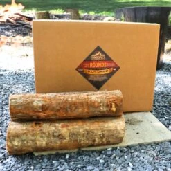 Uncut Rounds 16 In. Logs 100-120 Lbs. Kiln Dried Premium USDA Certified Firewood -Fire Place Store smoak firewood firewood b099v5t97q 4f 1000