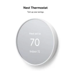 Google Nest Thermostat - Smart Programmable Wi-Fi Thermostat - Snow -Fire Place Store snow google programmable thermostats ga01334 us e1 1000