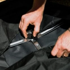 Bonfire Shelter 22 X 16 In. PCV Lined Fire Pit Cover -Fire Place Store solo stove fire pit covers and accessories ssbon shelter blk 4f 1000