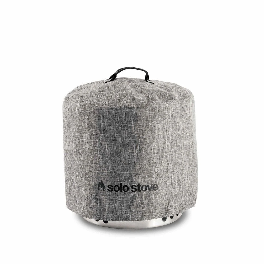Gray Weather-Resistant Round Fire Pit Cover Made From PVC-Coated Polyester With Aluminum Reinforcement - Ranger(small) 1 Gray Weather-Resistant Round Fire Pit Cover Made From PVC-Coated Polyester With Aluminum Reinforcement - Ranger(small)
