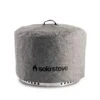 Gray Weather-Resistant Round Fire Pit Cover Made From PVC-Coated Polyester With Aluminum Reinforcement - Yukon(Large)