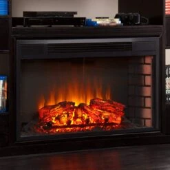Southern Enterprises 33 In. Widescreen Electric Firebox With Remote Control -Fire Place Store southern enterprises fireplace stove parts hd387468 31 1000
