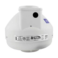RB190 148 CFM 4 In. Inlet And Outlet Inline Ventilation Fan In White