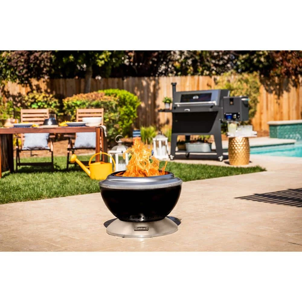 25 In. X 25 In. Wood Burning Black Steel Bowl Cleanburn Fire Pit 15 25 In. X 25 In. Wood Burning Black Steel Bowl Cleanburn Fire Pit - Image 15
