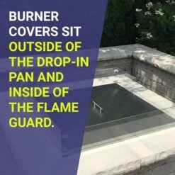 72 In. X 6 In. Linear Stainless Steel Cover For Drop-In Fire Pit Pan -Fire Place Store stainless steel american fire glass fire pit covers and accessories ss cv lcb 72 fa 1000